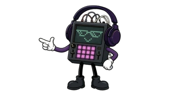 Maskottchen Techno Parties